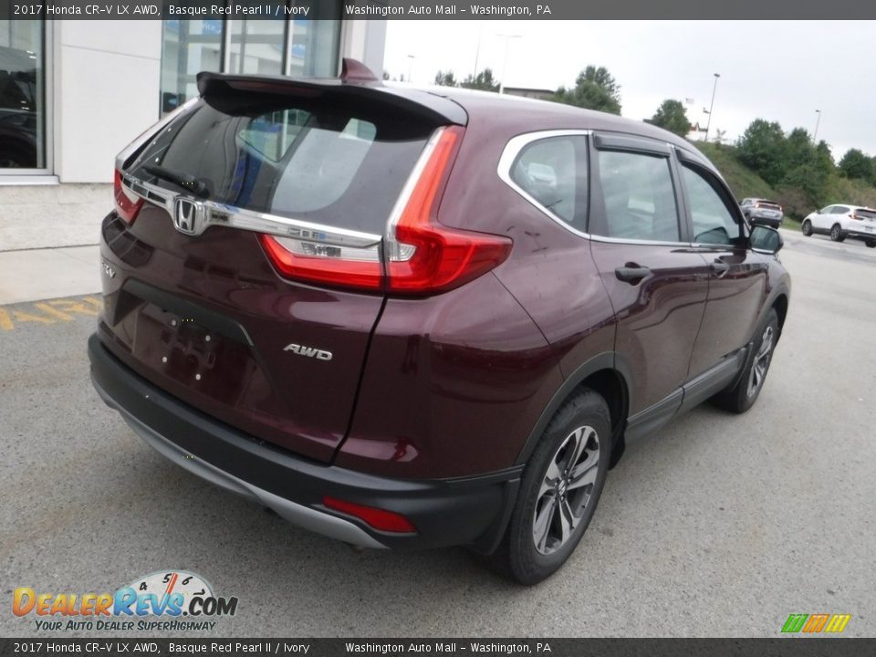 2017 Honda CR-V LX AWD Basque Red Pearl II / Ivory Photo #9