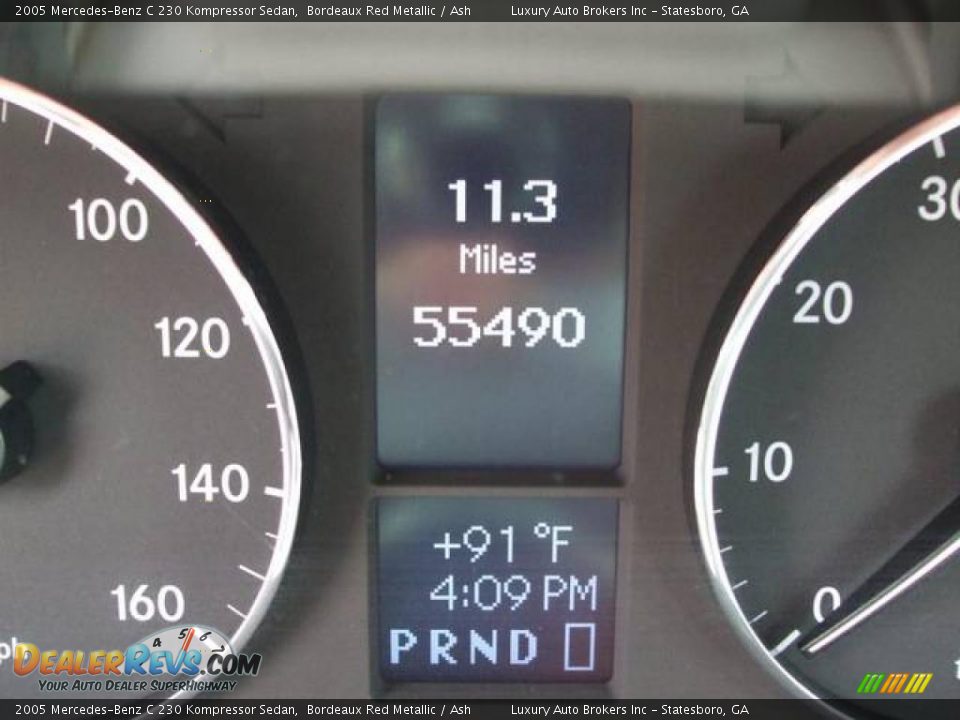 2005 Mercedes-Benz C 230 Kompressor Sedan Bordeaux Red Metallic / Ash Photo #10
