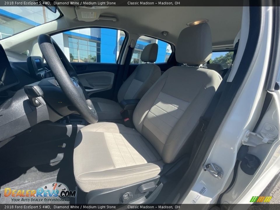 2018 Ford EcoSport S 4WD Diamond White / Medium Light Stone Photo #6