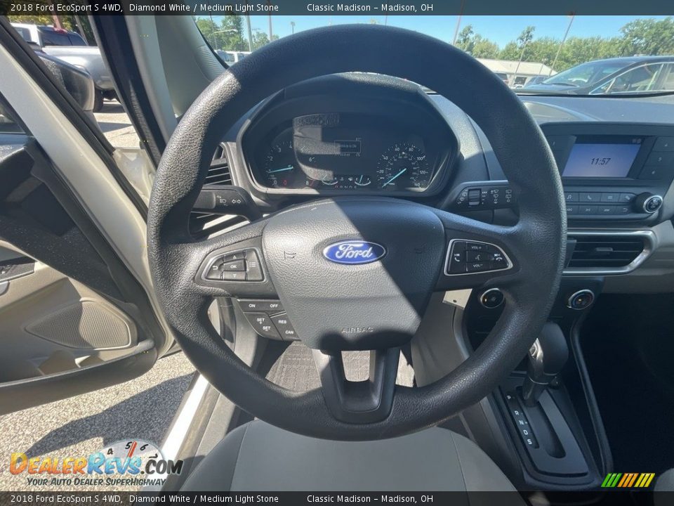 2018 Ford EcoSport S 4WD Diamond White / Medium Light Stone Photo #7