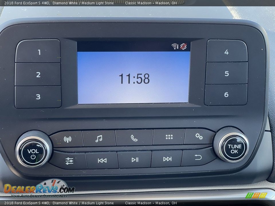 2018 Ford EcoSport S 4WD Diamond White / Medium Light Stone Photo #9