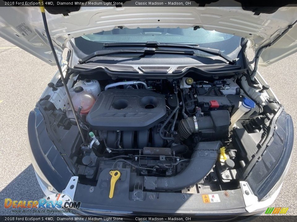 2018 Ford EcoSport S 4WD Diamond White / Medium Light Stone Photo #14
