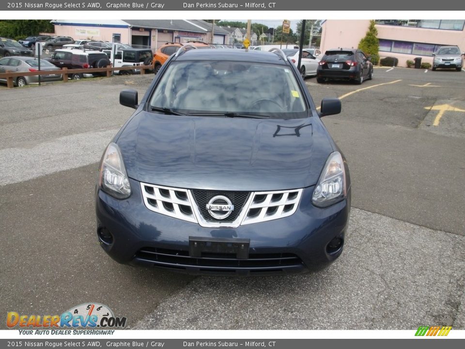 2015 Nissan Rogue Select S AWD Graphite Blue / Gray Photo #2