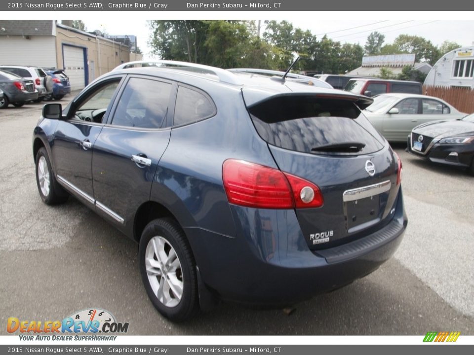 2015 Nissan Rogue Select S AWD Graphite Blue / Gray Photo #7