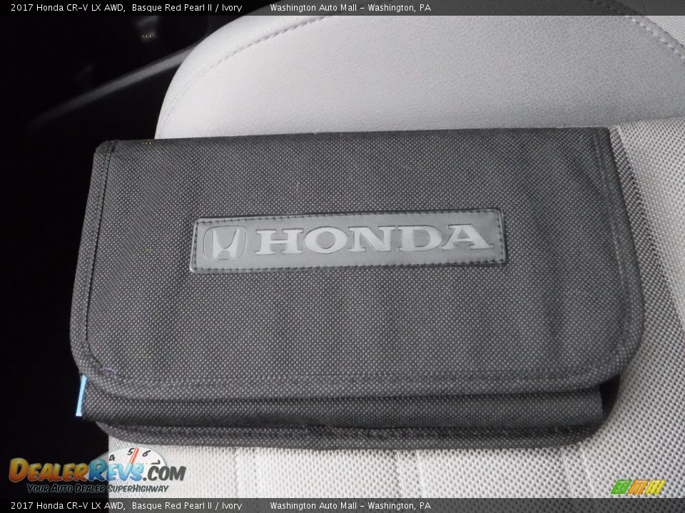 2017 Honda CR-V LX AWD Basque Red Pearl II / Ivory Photo #28