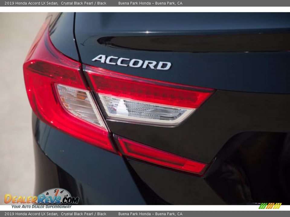 2019 Honda Accord LX Sedan Crystal Black Pearl / Black Photo #12
