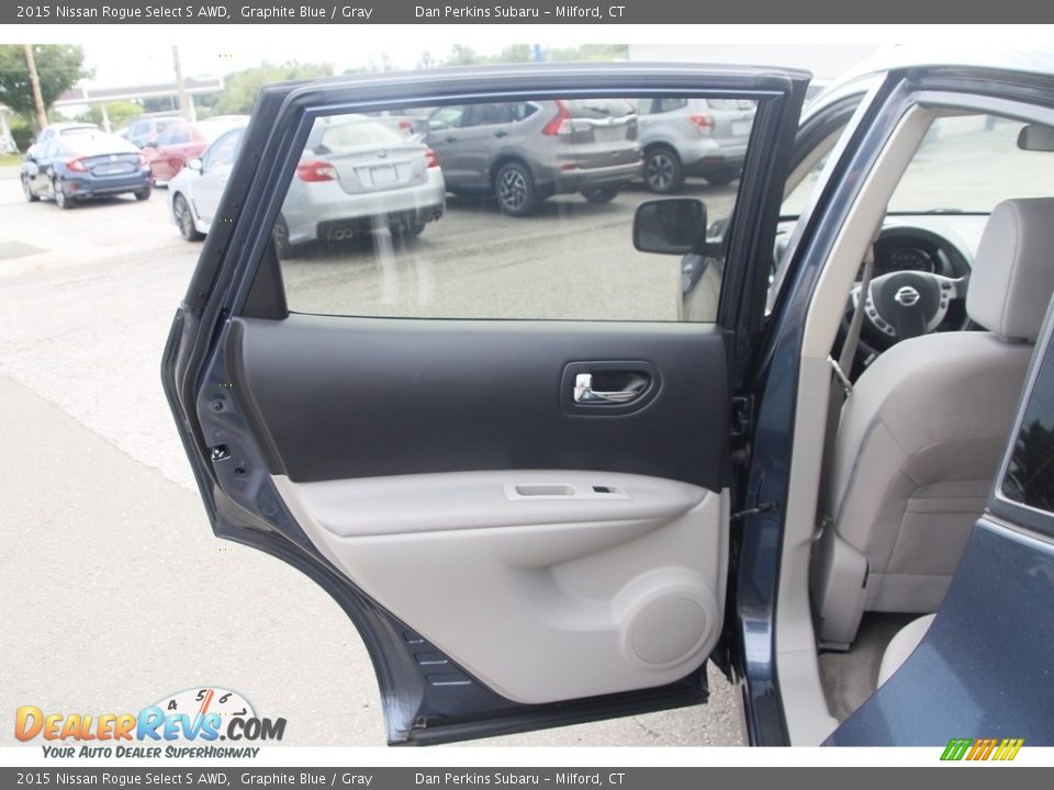 2015 Nissan Rogue Select S AWD Graphite Blue / Gray Photo #11