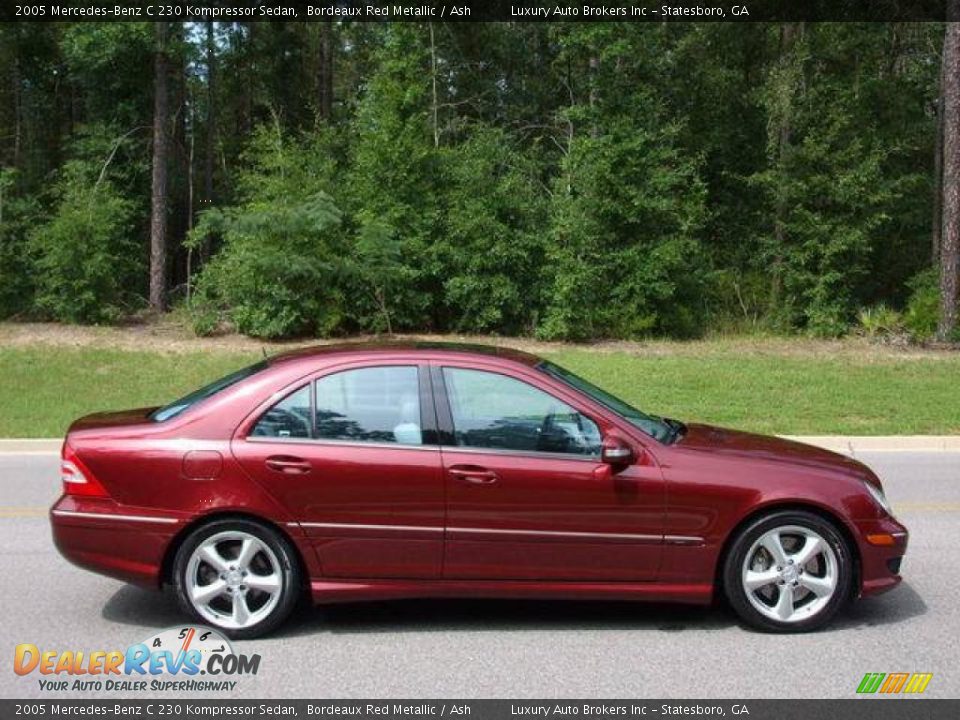 2005 Mercedes-Benz C 230 Kompressor Sedan Bordeaux Red Metallic / Ash Photo #11