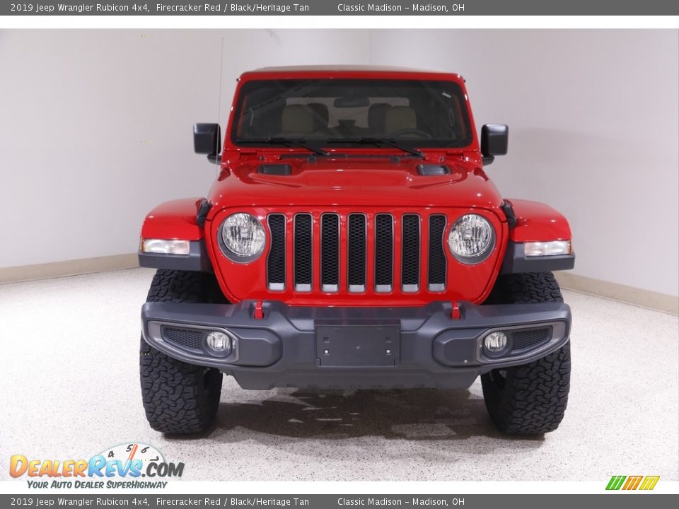2019 Jeep Wrangler Rubicon 4x4 Firecracker Red / Black/Heritage Tan Photo #2