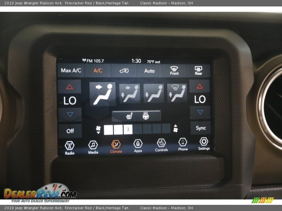 2019 Jeep Wrangler Rubicon 4x4 Firecracker Red / Black/Heritage Tan Photo #10