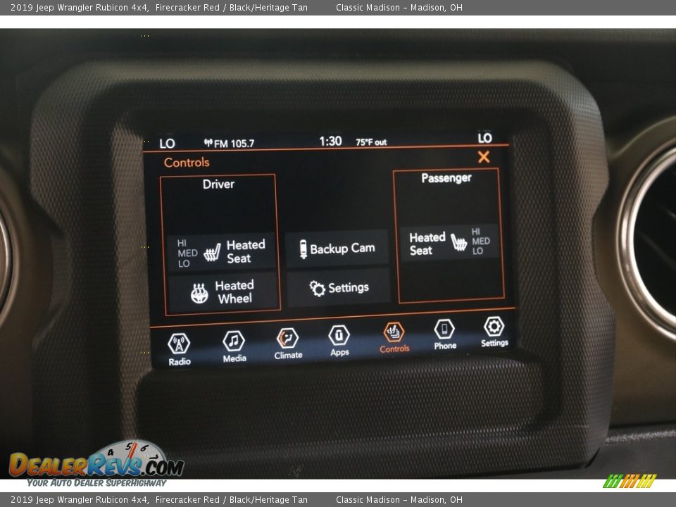 2019 Jeep Wrangler Rubicon 4x4 Firecracker Red / Black/Heritage Tan Photo #11