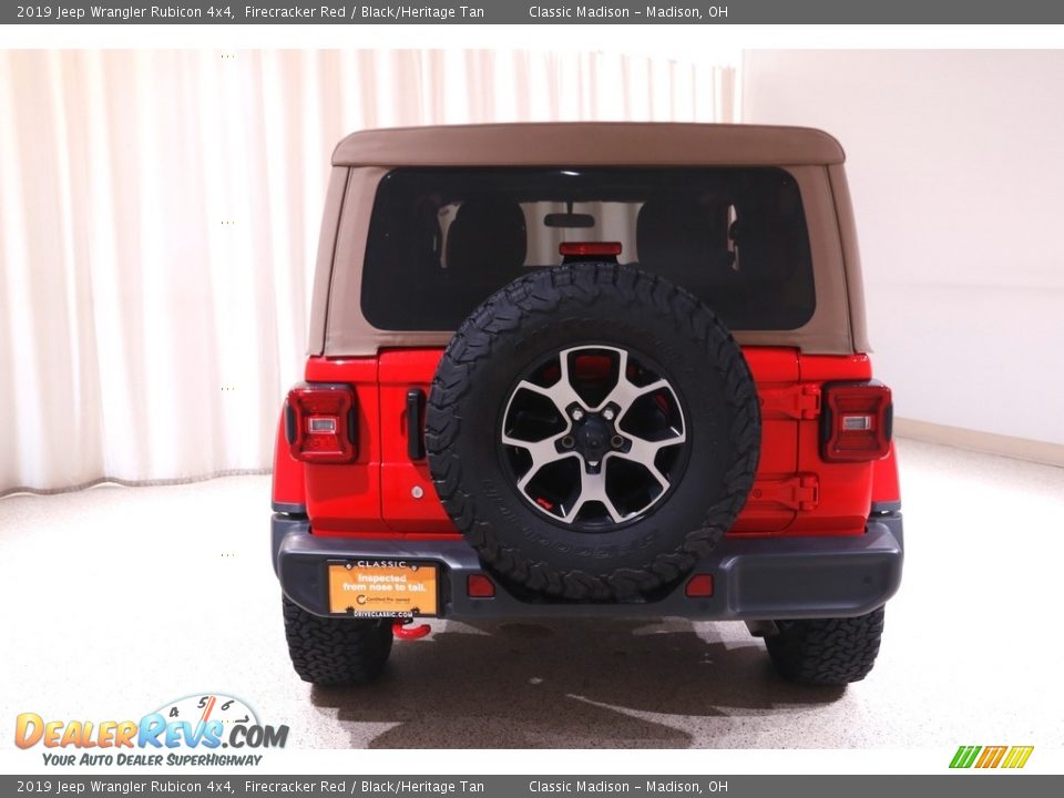 2019 Jeep Wrangler Rubicon 4x4 Firecracker Red / Black/Heritage Tan Photo #18