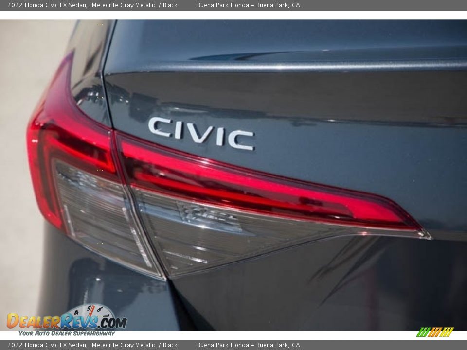 2022 Honda Civic EX Sedan Meteorite Gray Metallic / Black Photo #6