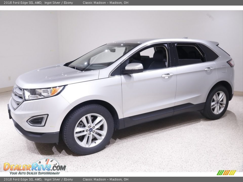 2018 Ford Edge SEL AWD Ingot Silver / Ebony Photo #3