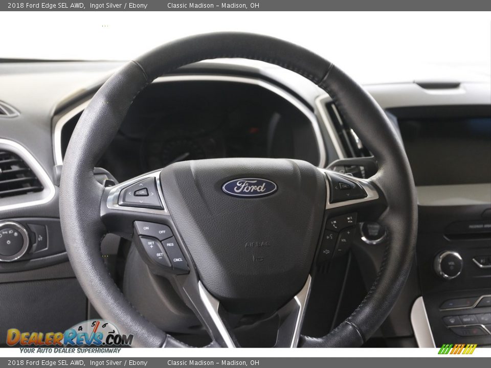 2018 Ford Edge SEL AWD Ingot Silver / Ebony Photo #7