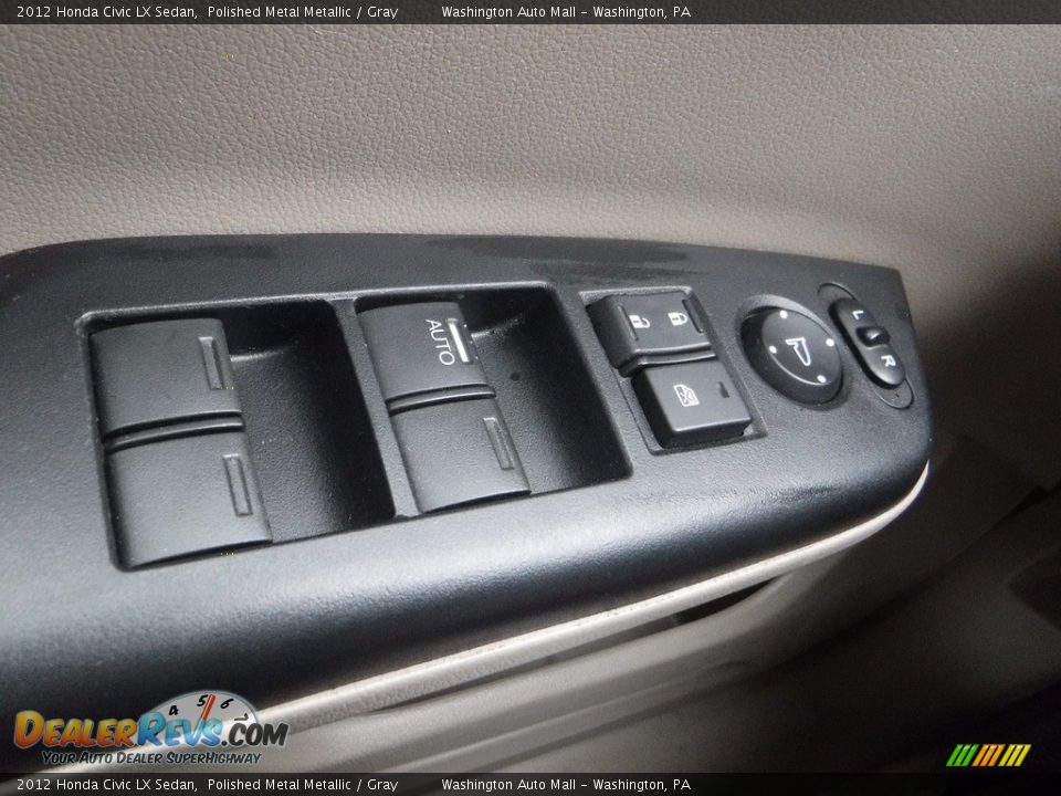2012 Honda Civic LX Sedan Polished Metal Metallic / Gray Photo #12