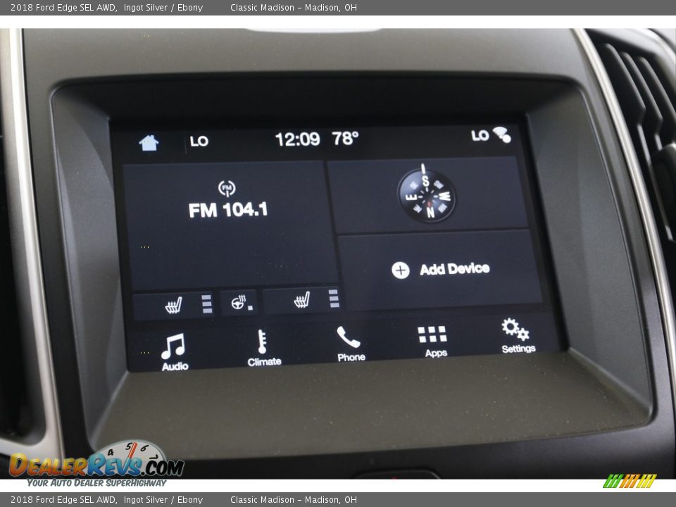 2018 Ford Edge SEL AWD Ingot Silver / Ebony Photo #10