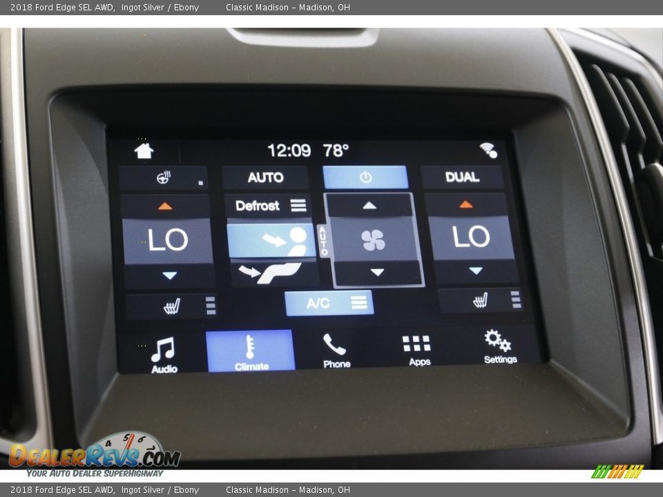 2018 Ford Edge SEL AWD Ingot Silver / Ebony Photo #11