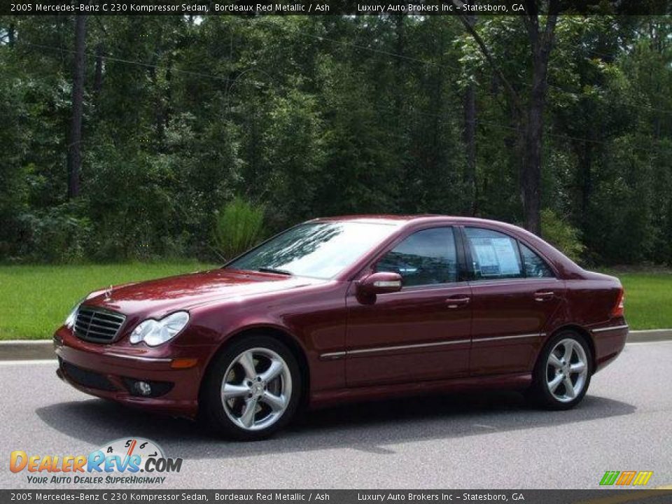 2005 Mercedes-Benz C 230 Kompressor Sedan Bordeaux Red Metallic / Ash Photo #13