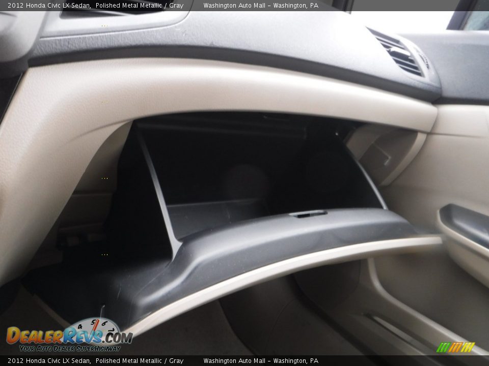2012 Honda Civic LX Sedan Polished Metal Metallic / Gray Photo #17