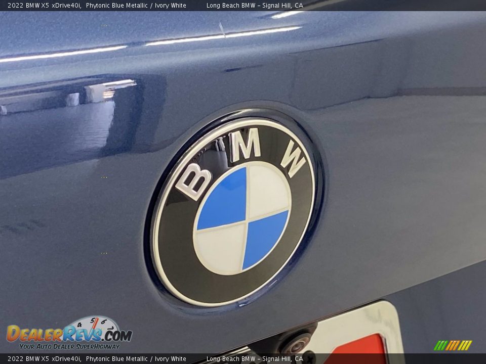2022 BMW X5 xDrive40i Phytonic Blue Metallic / Ivory White Photo #7