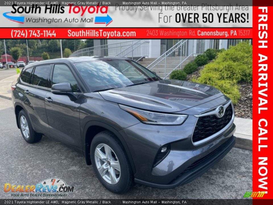 2021 Toyota Highlander LE AWD Magnetic Gray Metallic / Black Photo #1