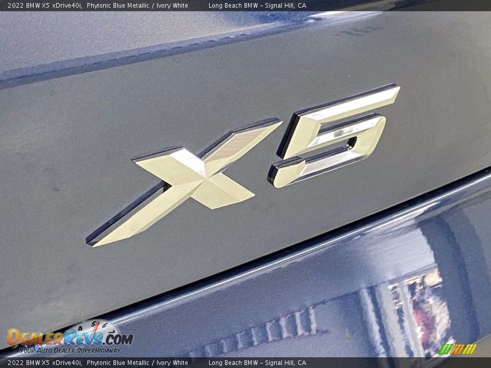 2022 BMW X5 xDrive40i Phytonic Blue Metallic / Ivory White Photo #8
