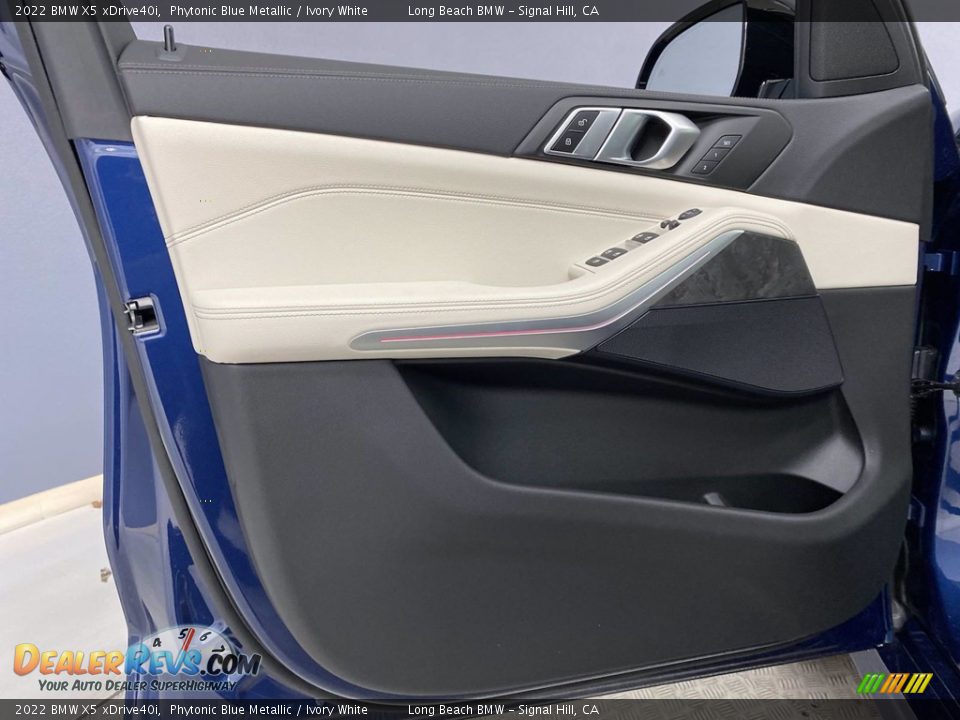 2022 BMW X5 xDrive40i Phytonic Blue Metallic / Ivory White Photo #10