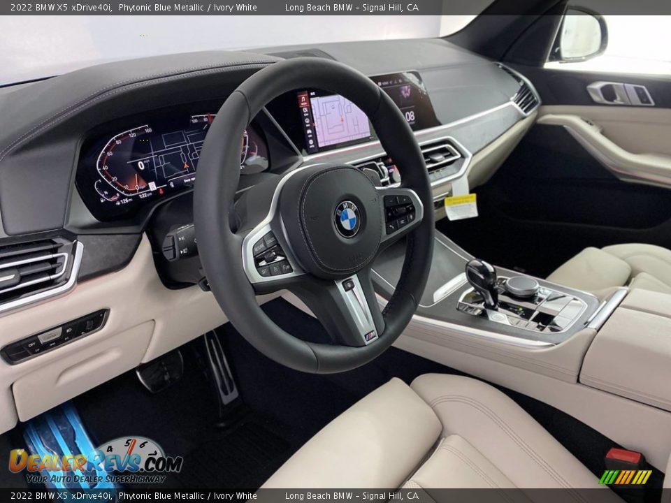 Ivory White Interior - 2022 BMW X5 xDrive40i Photo #12