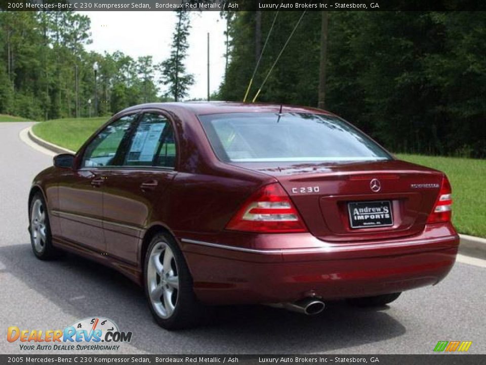 2005 Mercedes-Benz C 230 Kompressor Sedan Bordeaux Red Metallic / Ash Photo #14