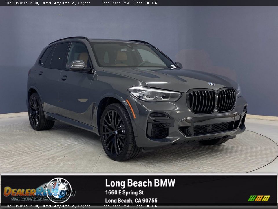 2022 BMW X5 M50i Dravit Grey Metallic / Cognac Photo #1
