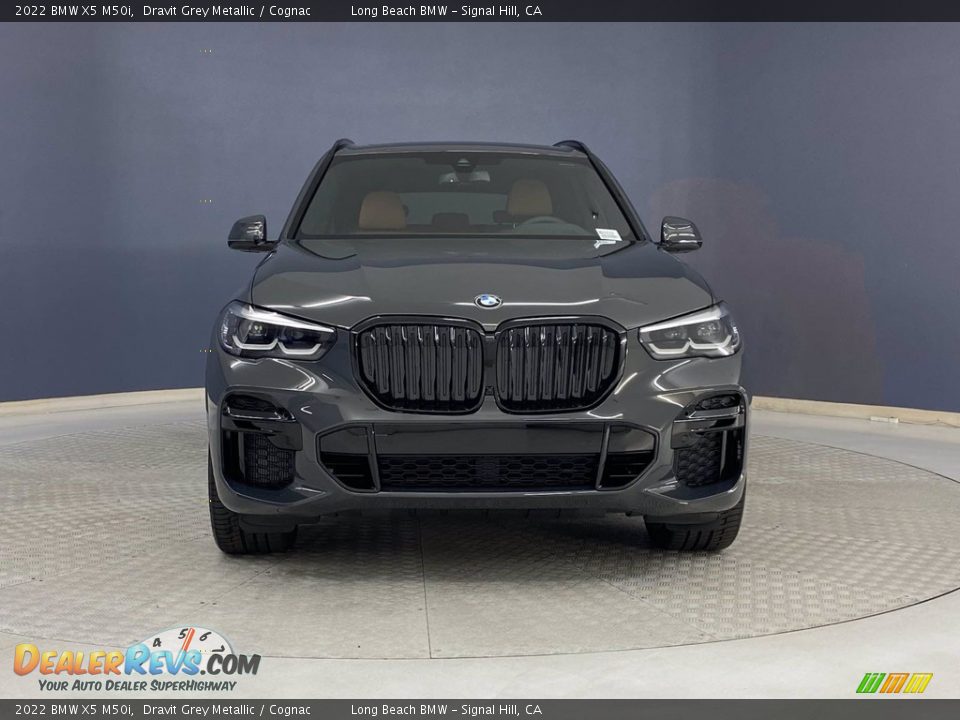 2022 BMW X5 M50i Dravit Grey Metallic / Cognac Photo #2