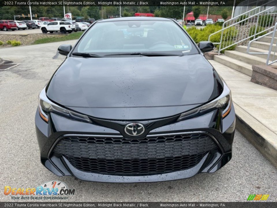 2022 Toyota Corolla Hatchback SE Nightshade Edition Midnight Black Metallic / Black Photo #6