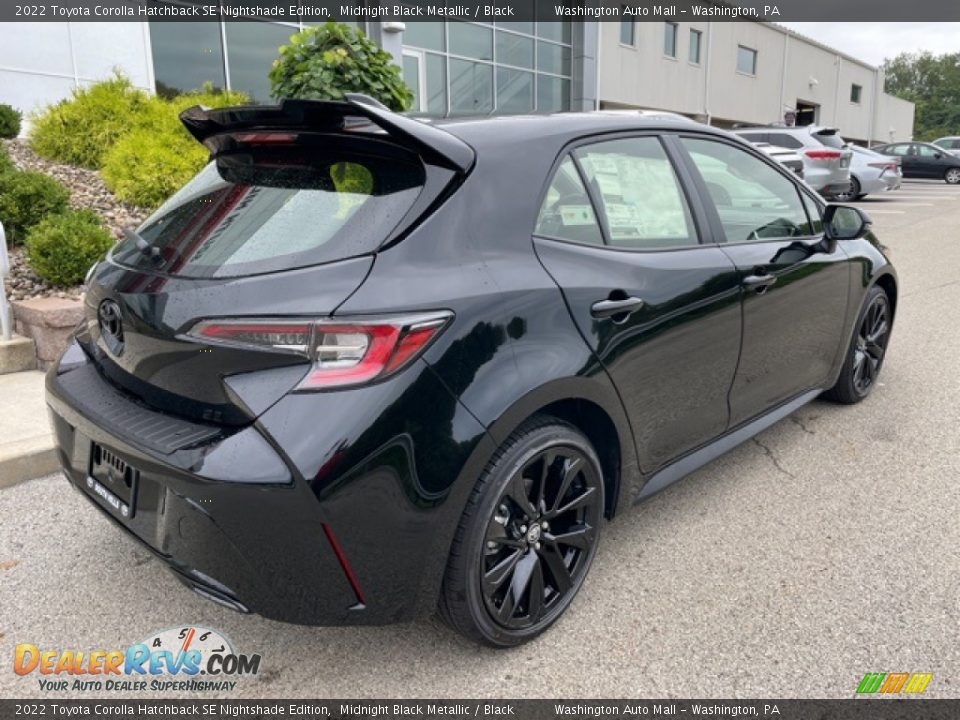 Midnight Black Metallic 2022 Toyota Corolla Hatchback SE Nightshade Edition Photo #9