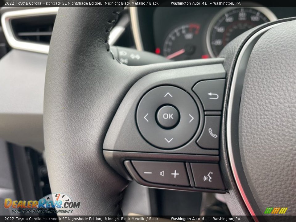 2022 Toyota Corolla Hatchback SE Nightshade Edition Steering Wheel Photo #14