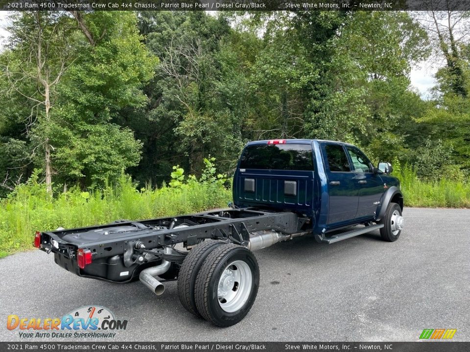 2021 Ram 4500 Tradesman Crew Cab 4x4 Chassis Patriot Blue Pearl / Diesel Gray/Black Photo #6