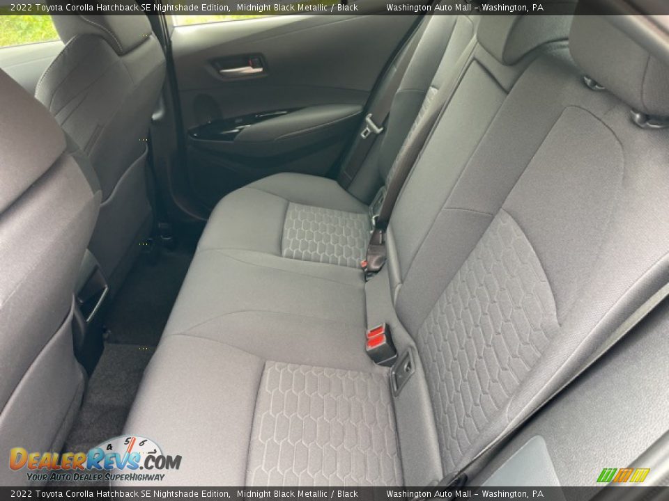 Rear Seat of 2022 Toyota Corolla Hatchback SE Nightshade Edition Photo #23