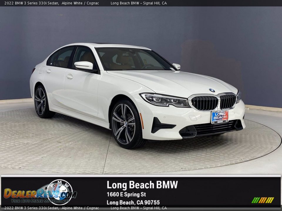 2022 BMW 3 Series 330i Sedan Alpine White / Cognac Photo #1