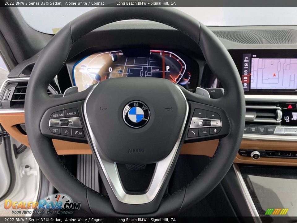 2022 BMW 3 Series 330i Sedan Alpine White / Cognac Photo #14