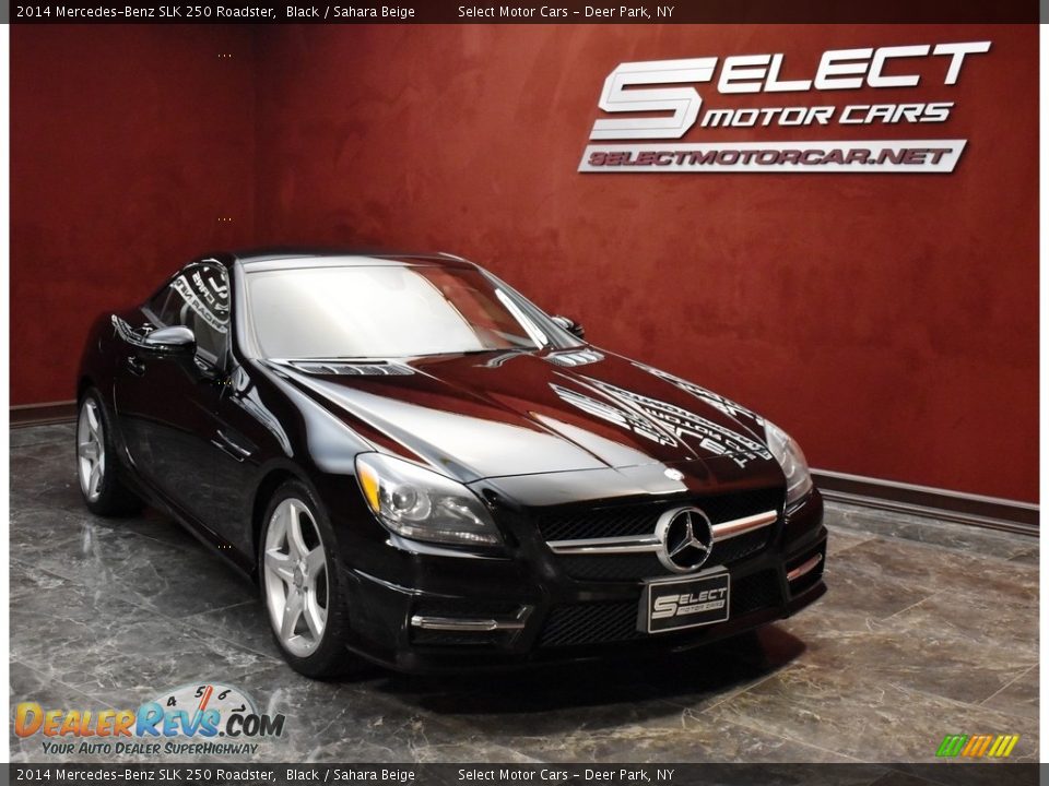 2014 Mercedes-Benz SLK 250 Roadster Black / Sahara Beige Photo #3