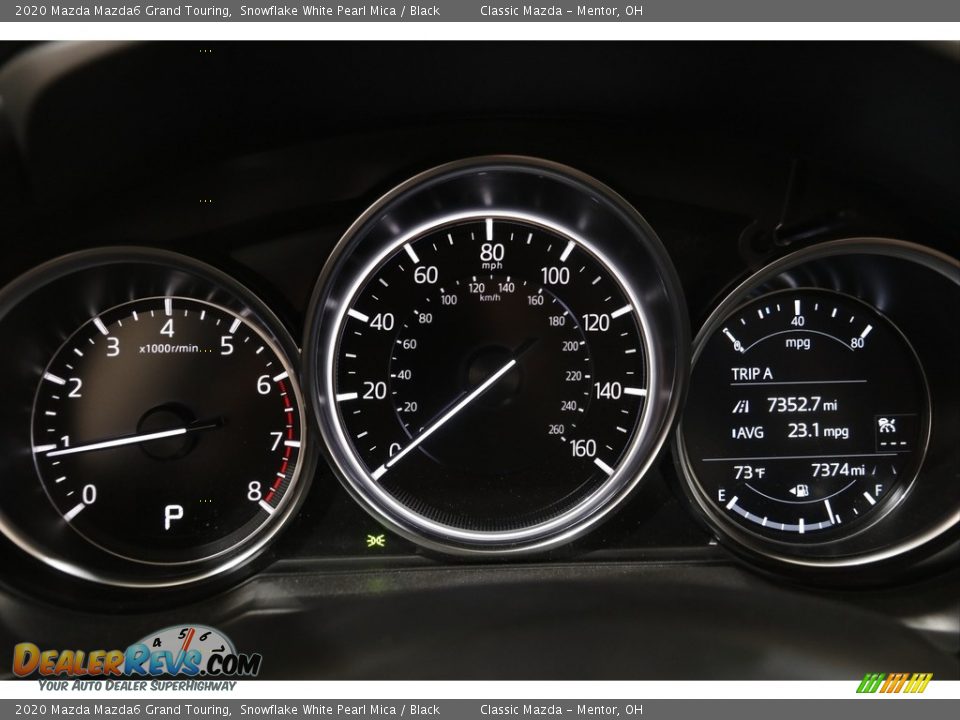 2020 Mazda Mazda6 Grand Touring Snowflake White Pearl Mica / Black Photo #8