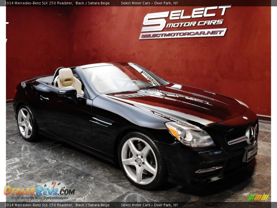 2014 Mercedes-Benz SLK 250 Roadster Black / Sahara Beige Photo #5