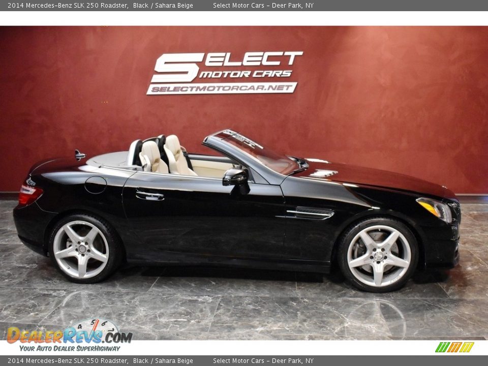 2014 Mercedes-Benz SLK 250 Roadster Black / Sahara Beige Photo #6