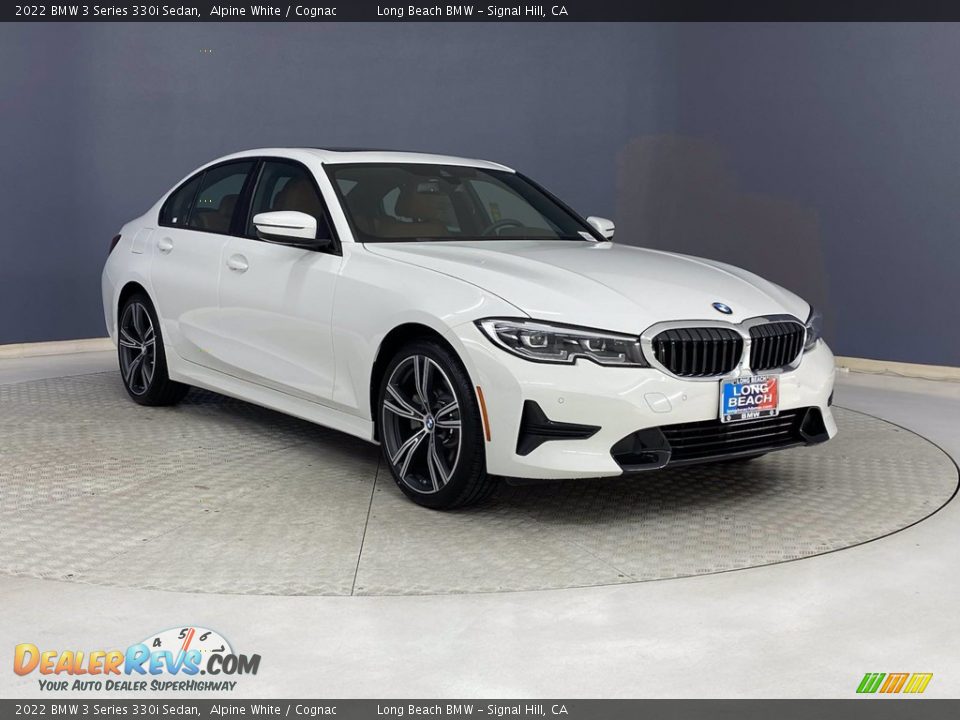 2022 BMW 3 Series 330i Sedan Alpine White / Cognac Photo #27