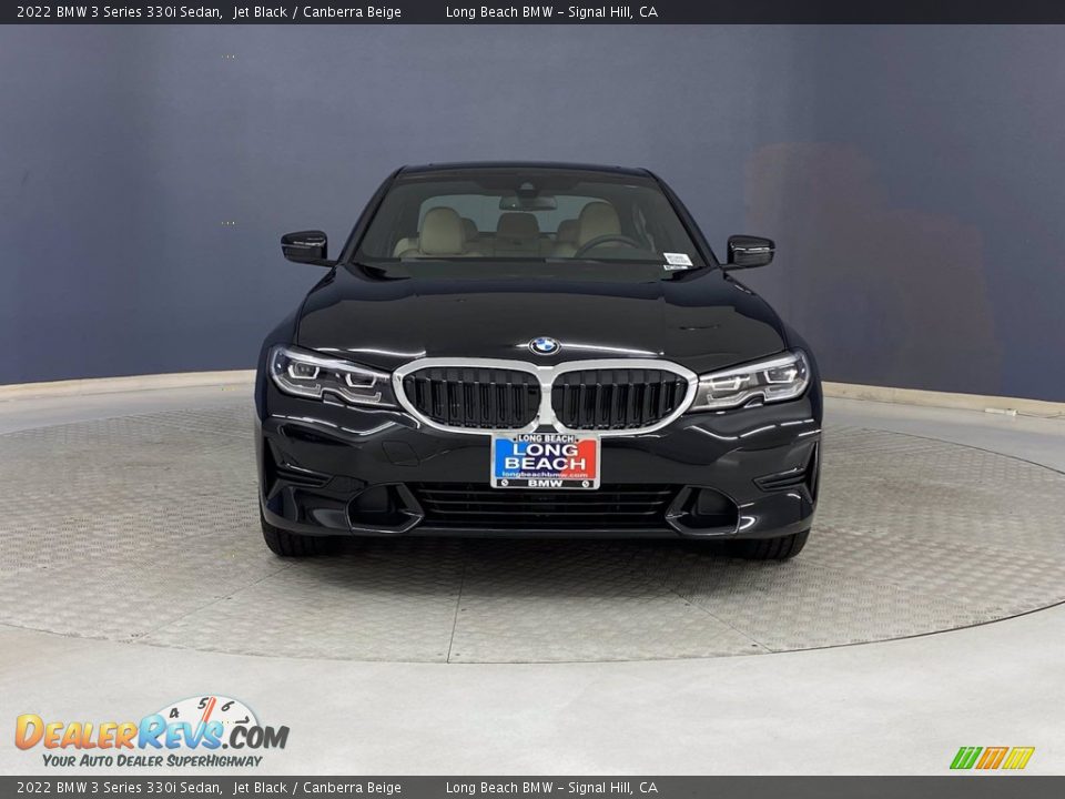 2022 BMW 3 Series 330i Sedan Jet Black / Canberra Beige Photo #2