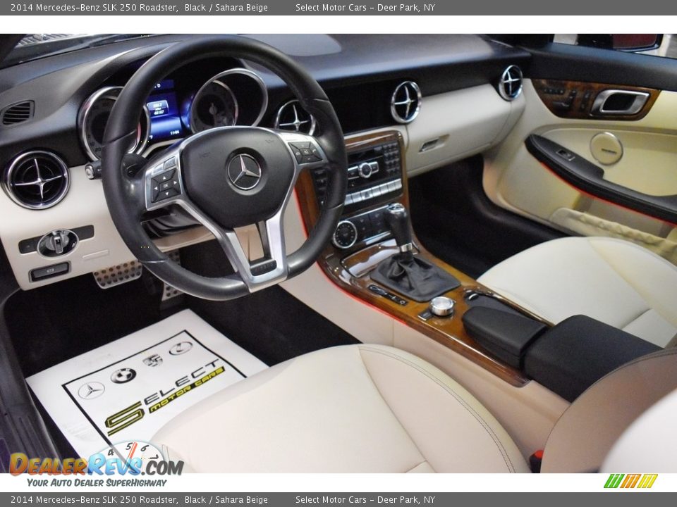 2014 Mercedes-Benz SLK 250 Roadster Black / Sahara Beige Photo #10