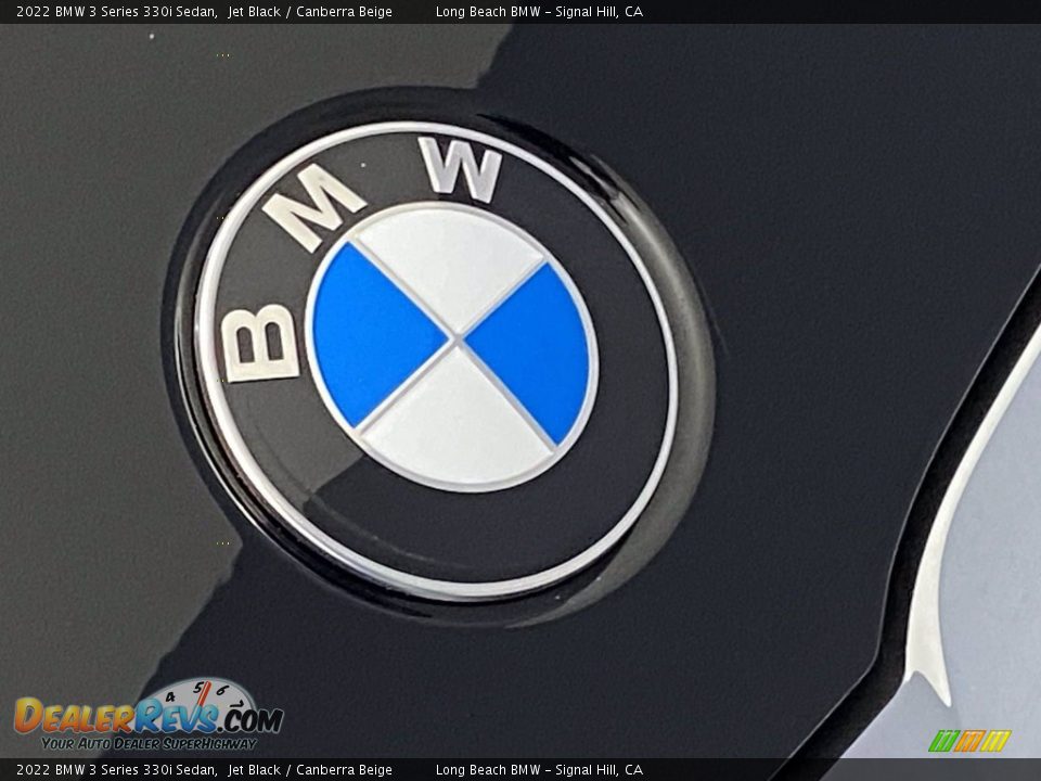 2022 BMW 3 Series 330i Sedan Jet Black / Canberra Beige Photo #5
