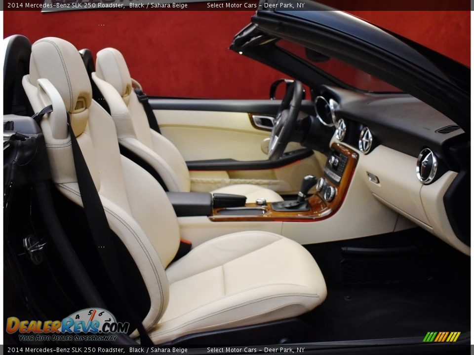 2014 Mercedes-Benz SLK 250 Roadster Black / Sahara Beige Photo #14