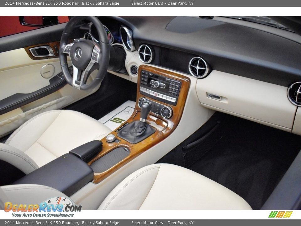 2014 Mercedes-Benz SLK 250 Roadster Black / Sahara Beige Photo #15