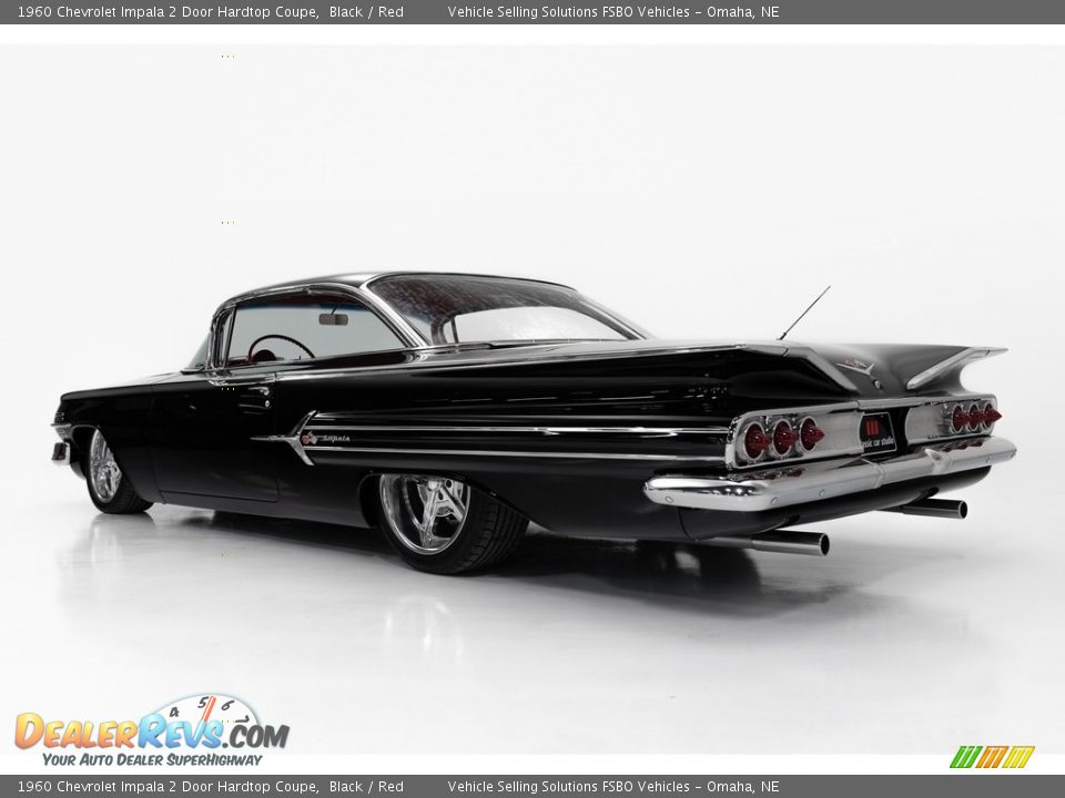 1960 Chevrolet Impala 2 Door Hardtop Coupe Black / Red Photo #2